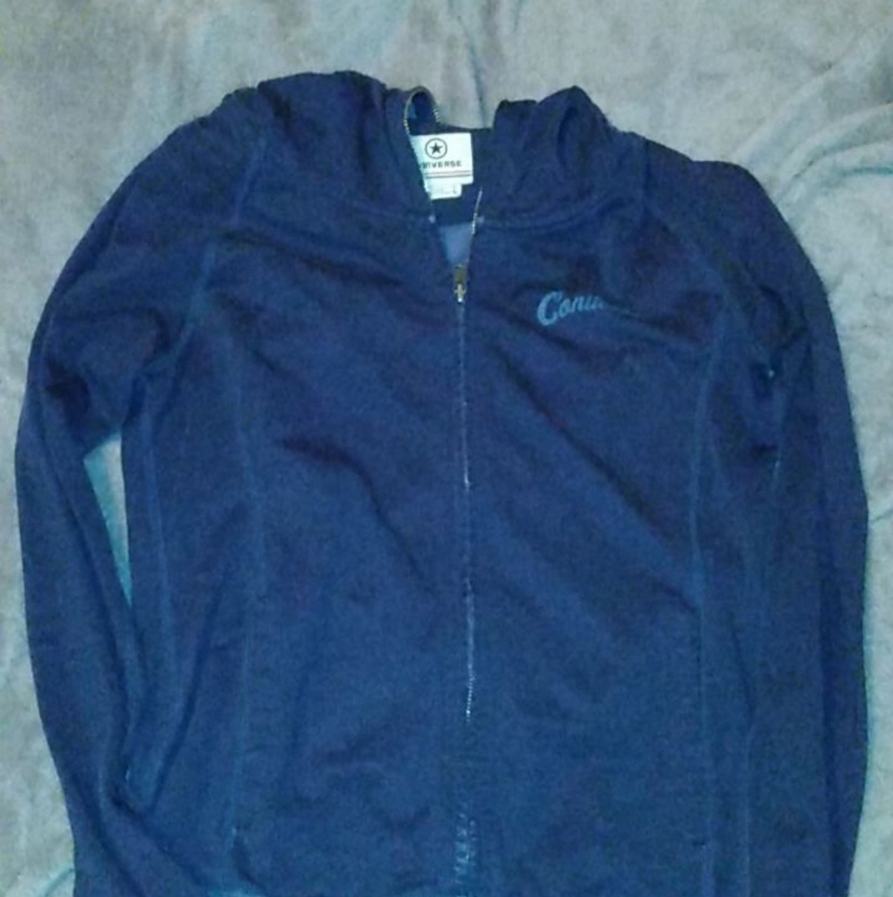 Converse zip up sweater